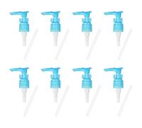 sourcing map 8 Pcs Soap Pump Replacement Soap Top Plastic Heads Switch Dispenser Pumps for Standard 20/410 Lid Top Size Lotion Shampoo Detergent, Blue