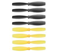 sourcing map 8 Set 55mm/2 Inch Mini Propellers, Special Props Central axis 1MM for RC Aircraft Lightweight Drones Mini Quadcopter Accessories, Black/Yellow