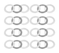 sourcing map 8 Sets AXK3552 Thrust Needle Roller Bearings with 16 Washers, Chrome Steel Needle Roller Bearings, ID 35mm, OD 52mm, Thickness 4mm