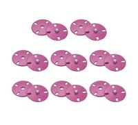 sourcing map 8 Sets Sewing Snap Buttons, 23mm Invisible Press Studs Buttons Sew-on Metal Snap Fasteners Zinc Alloy for Clothes DIY Crafts, Rose Red