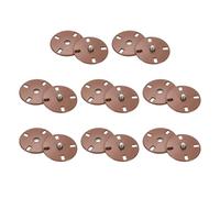 sourcing map 8 Sets Sewing Snap Buttons, 23mm Invisible Press Studs Buttons Sew-on Metal Snap Fasteners Zinc Alloy for Clothes DIY Crafts, Caramel