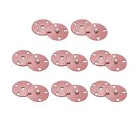 sourcing map 8 Sets Sewing Snap Buttons, 23mm Invisible Press Studs Buttons Sew-on Metal Snap Fasteners Zinc Alloy for Clothes DIY Crafts, Pink