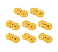 sourcing map 8 Sets Sewing Snap Buttons, 23mm Invisible Press Studs Buttons Sew-on Metal Snap Fasteners Zinc Alloy for Clothes DIY Crafts, Yellow
