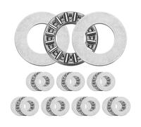 sourcing map 8 Sets TC815+2TRA Thrust Needle Roller Bearings with Washers, 1/2 x 15/16 x 5/64 inch Chrome Steel Needles Roller Bearing