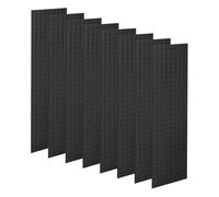 sourcing map 8 Sheet 3840 Pieces Self Adhesive Mirror Mosaic Tiles 5x5mm Small Square Mirror Tiles Sticker Disco Ball Stickers Mini Glass Tiles for DIY Craft Party Home Decoration, Black