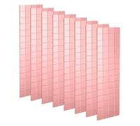 sourcing map 8 Sheet 960 Pieces Self Adhesive Mirror Mosaic Tiles 10x10mm Small Square Mirror Tiles Sticker Disco Ball Stickers Mini Glass Tiles for DIY Craft Party Home Decoration, Rose Gold