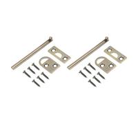 sourcing map 8" Solid Brass Surface Bolt, Concealed Security Slide Latch Door Lock with Screws, Brushed French Door Lock for Closet Cabinet Recessed Doors, Bronze