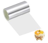 sourcing map 8 x 1000 cm Cake Collar, Acetate Sheets for Baking Clear Acetate Rolls Transparent Cake Wrapping Strips for Chocolate Mousse Baking Surrounding Edge Decorating Supplies