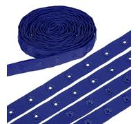 sourcing map 8 Yard Snap Button Tape, Polyester Plastic Snap Button Trim, Sewing Press Stud Ribbon Replacement for DIY Craft Clothes Fabric Sewing, Blue