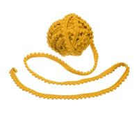 sourcing map 8 Yards Pom Trim Ribbon, 0.4" Wide Dark Yellow Pom Ball Fringe Trim Sewing Fringe Fabric Ribbon for DIY Crafts Curtain Clothes Pillow Home Decoration, 5mm