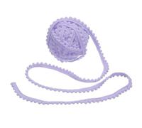 sourcing map 8 Yards Pom Trim Ribbon, 0.4" Wide Light Purple Pom Ball Fringe Trim Sewing Fringe Fabric Ribbon for DIY Crafts Curtain Clothes Pillow Home Decoration, 5mm
