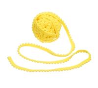 sourcing map 8 Yards Pom Trim Ribbon, 0.4" Wide Yellow Pom Ball Fringe Trim Sewing Fringe Fabric Ribbon for DIY Crafts Curtain Clothes Pillow Home Decoration, 5mm