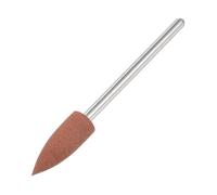 sourcing map 80 Grits Abrasive Mounted Stone 2.35mm Shank 1/4"(6mm) Dia Pointed Point Heads Stone Grinding and Polishing Wheels for Nail Polishing