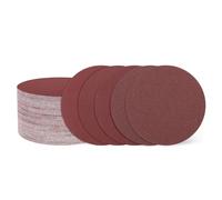 sourcing map 80 Pcs 125mm 5 Inch Sanding Disc 40/60/80/120/180/240/320/600 Grit Hook and Loop Sandpaper Random Orbital Sander Pads for Woodworking Automotive Metal