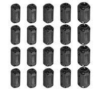 sourcing map 80 Pcs Ferrite Filter Ring Core RFI EMI Noise Suppression Cable Clip ID 3/5/7/9/13mm 0.12/0.2/0.28/0.35/0.51Inch Regular Styles for Electronic Devices, Industry, Black