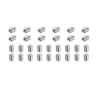 sourcing map 80 Pcs M3-0.5 x 4mm Grub Screws, 304 Stainless Steel Cup Point Allen Head Screws Internal Hex Socket Drive for Bathroom Fixtures Repair Furniture DIY Project