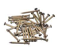 sourcing map 80 Pcs Small Tiny Nails 2mmx25mm(DXL) Tiny Brass Nails Hardware Nails Small Nail for Wooden DIY Decorative Boxes Household Accessories, Bronze Tone