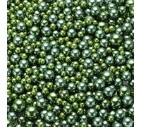 sourcing map 800Pcs Faux Pearl for Crafting, 3-8mm No Hole ABS Round Pearls for Vase Fillers, Jewelry Making, Vase Filler, Cosmetic Boxes, DIY Parts, Table Scatter, Home Decoration, Green