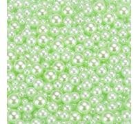 sourcing map 800Pcs Faux Pearl for Crafting, 3-8mm No Hole ABS Round Pearls for Vase Fillers, Jewelry Making, Vase Filler, Cosmetic Boxes, DIY Parts, Table Scatter, Home Decoration, Light Green