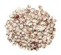 sourcing map 800Pcs Loose Cup Sequins, 8mm Round Loose Sequin Iridescent Spangles Rainbow Bulk with Holes - 0.7 oz (20g) for Sewing Embroidery Clothing DIY Crafts Decorations, Champagne