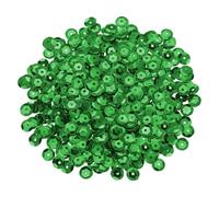 sourcing map 800Pcs Loose Cup Sequins, 8mm Round Loose Sequin Iridescent Spangles Rainbow Bulk with Holes - 0.7 oz (20g) for Sewing Embroidery Clothing DIY Crafts Decorations, Dark Green