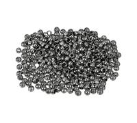 sourcing map 800Pcs Round Crimp Beads, 1.5mm Metal Spacer Loose Beads Metal Clamp Ends Tiny Stoppers Bead for Bracelet Jewelry Making Craft DIY, Metallic Black