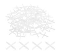 sourcing map 800Pcs Tile Spacers, 1mm 1/32" Cross Shape Wall Floor Tile Spacer Tiling Tools for Ceramic Tile Installation, White
