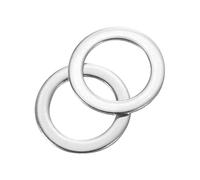 sourcing map 80Pcs 304 Stainless Steel Flat Washers, M6x9x0.5mm Ultra Thin Flat Spacers, Flat Ring Fasteners for Bolts Screws, Electronic Repair, Automotive, Mechanical Industry