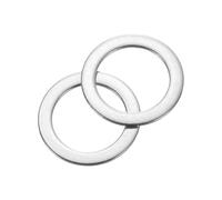 sourcing map 80Pcs 304 Stainless Steel Flat Washers, M8x12x0.3mm Ultra Thin Flat Spacers, Flat Ring Fasteners for Bolts Screws, Electronic Repair, Automotive, Mechanical Industry