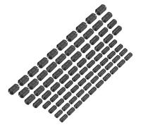 sourcing map 80Pcs 5 Sizes Clip-on Ferrite Ring Core, Ferrite Bead EMI RFI Noise Cable Clip for 3.5mm/5mm/7mm/9mm/13mm Diameter Cable, Black