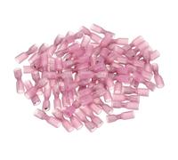 sourcing map 80PCS Female Spade Connector, 22-16 AWG Quick Disconnect Wire Connector Crimp Terminal Waterproof Insulated for Automotive Marine, Red