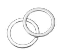 sourcing map 80Pcs M12 304 Stainless Steel Flat Washers Plain Washer 12mm ID 20mm OD 0.5mm Thick Flat Spacers for Screws Bolts Garden Faucet Plumbing Repair, Silver