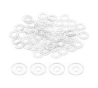 sourcing map 80Pcs M3 PVC Clear Flat Washers 3mm ID 8mm OD 0.3mm Thick Glass Washer Shower Door Gasket for Shower Door Handle Towel Bars, Transparent