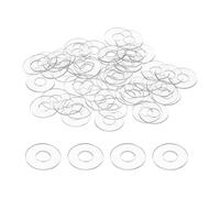 sourcing map 80Pcs M4 PVC Clear Flat Washers 4mm ID 10mm OD 0.5mm Thick Glass Washer Shower Door Gasket for Shower Door Handle Towel Bars, Transparent