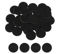 sourcing map 80Pcs Round Felt Circles, 20mm (3/4") Black Non-Woven Felt Fabric Sticker Self-Adhesive Felt Pads Pre Cut Felt Pads for Sewing Costume Handcraft Cut Crafts DIY Projects