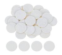 sourcing map 80Pcs Round Felt Circles, 20mm (3/4") White Non-Woven Felt Fabric Sticker Self-Adhesive Felt Pads Pre Cut Felt Pads for Sewing Costume Handcraft Cut Crafts DIY Projects