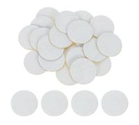 sourcing map 80Pcs Round Felt Circles, 25mm (1") White Non-Woven Felt Fabric Sticker Self-Adhesive Felt Pads Pre Cut Felt Pads for Sewing Costume Handcraft Cut Crafts DIY Projects
