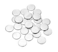 sourcing map 80Pcs Stainless Steel Disc, 19/32"(15mm) Dia 0.06"(1.5mm) Thick 304 Stainless Steel Flat Round Sheet Blank Round Circle Plate for Crafts Metal Stamping and Jewelry Making