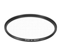 sourcing map 82mm Star Lens Filter, Starburst Lens Filter 8 Points Star Camera Lens Filter for Night Scenery Glassworks
