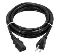 sourcing map 8ft 18 AWG Black 18/3 Universal Power Cord C13 to NEMA 5-15P 10A 125V 3-Prong Extension Power Cord for PC,Computer,Printers,TV,AC Adapter,Laptop,Monitor,Projector