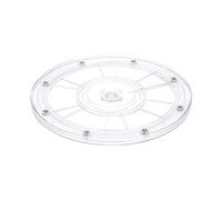 sourcing map 8inch Rotating Swivel Stand with Steel Ball Bearings Lazy Susan Base Turntable for Kitchen Corner Cabinets, Clear