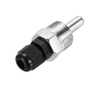 sourcing map 8mm Dia G1/2 Thermowell Weldless Stainless Steel 201 with Cable Gland 30mm Length for Beer Fermenter, Black