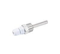sourcing map 8mm Dia G1/2 Thermowell Weldless Stainless Steel 304 with Cable Gland 50mm Length for Beer Fermenter, White
