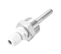 sourcing map 8mm Dia G3/4 Thermowell Weldless Stainless Steel 304 with Cable Gland 50mm Length for Beer Fermenter, White