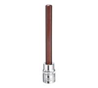 sourcing map 8mm Hex Bit Socket 3/8" Drive SAE S2 Steel Square Drive Socket Extension Impact Bit Socket Ratchet Wrench Accessories for Turns Power Drill Into Nut Driver