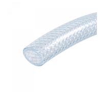sourcing map 8mm ID 12mm OD Clear PVC Tube, Braided Hose for Water Tubing Agricultural Irrigation,10ft Length