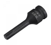 sourcing map 8mm Impact Ribe Bit Socket, 3/8" Square Drive 60mm Length CR-MO Metric Sizes
