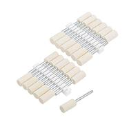 sourcing map 8mm Wool Felt Mounted Points Cylinder Polishing Bits Burrs Buffing Wheels with 1/8" Shank 24 Pcs