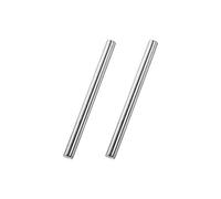 sourcing map 8mm x 100mm 304 Stainless Steel Solid Round Rod for DIY Craft - 2pcs