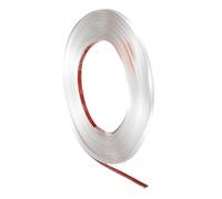 sourcing map 8mm x 10m Wall Trim Peel and Stick Molding Trim Frame, Flexible PVC Self Adhesive DIY Accent Strip for Wall, Ceiling, Floor, Cabinet, Tile, Edge, Borders, Mirror, Matte White